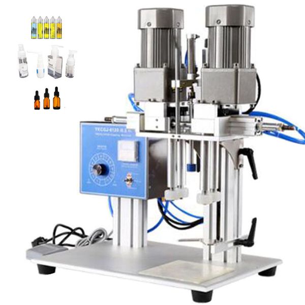 Automatic electric desktop capper for sealing food and beverage bottle caps, 220V