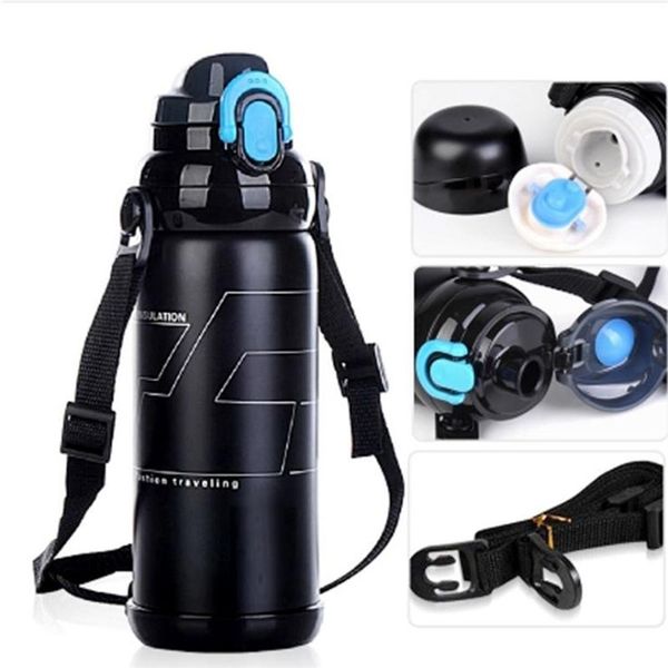 BAISPO's 800ml stainless steel vacuum-insulated thermos mug for eco-friendly travel and camping