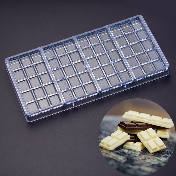 Baking Moulds Bar lattice Chocolate Mold transparent lattice hard plastic mould Candy Molds food grade wholesale one up wrapper Tin aluminum  

Rewritten:  
Bar lattice chocolate baking molds made of transparent food-grade hard plastic, including candy molds and wholesale tin aluminum wrappers