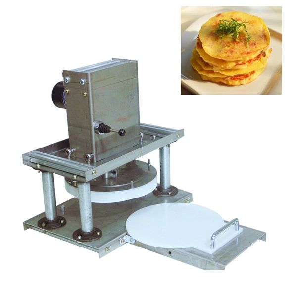 CE 55W Electric Noodle Press for 22cm Pizza Dough and Pancake Making, 220V Manual Pressing Machine