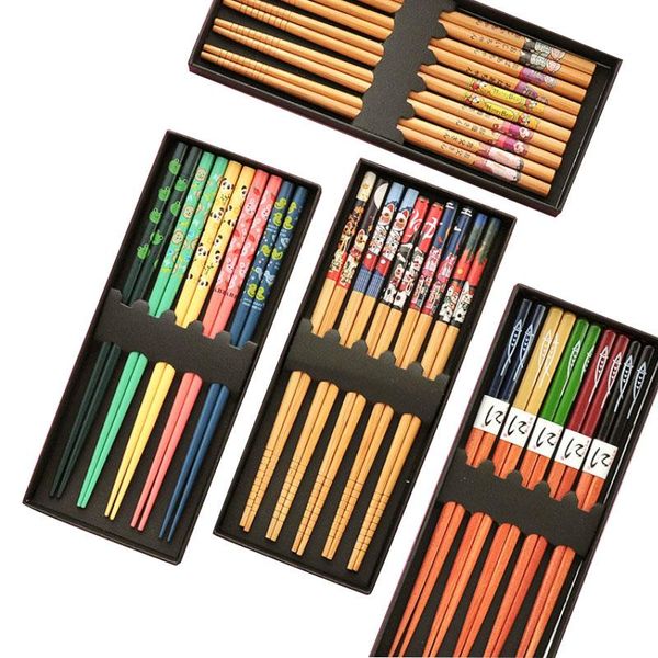 Chopsticks Japanese Style Bamboo Set Solid Wood Home Family Cartoons Lovely Personality Light Luxury Wooden Pointed Chop Sticks

Japanese-style bamboo chopsticks set made of solid wood, featuring cute cartoon designs for home and family use, elegant and lightweight wooden pointed sticks
