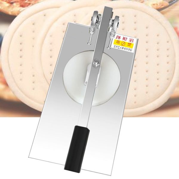 Commercial 240mm manual stainless steel dough press for pizza and pastry making
