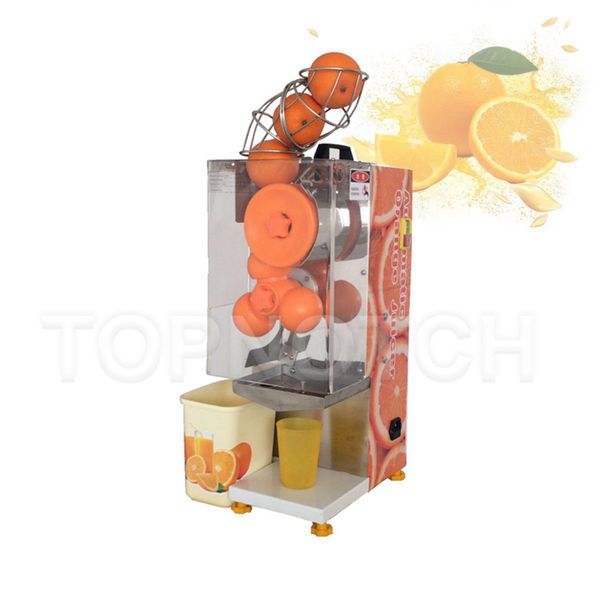 Commercial citrus juicer for automatic orange and lemon extraction in kitchen settings