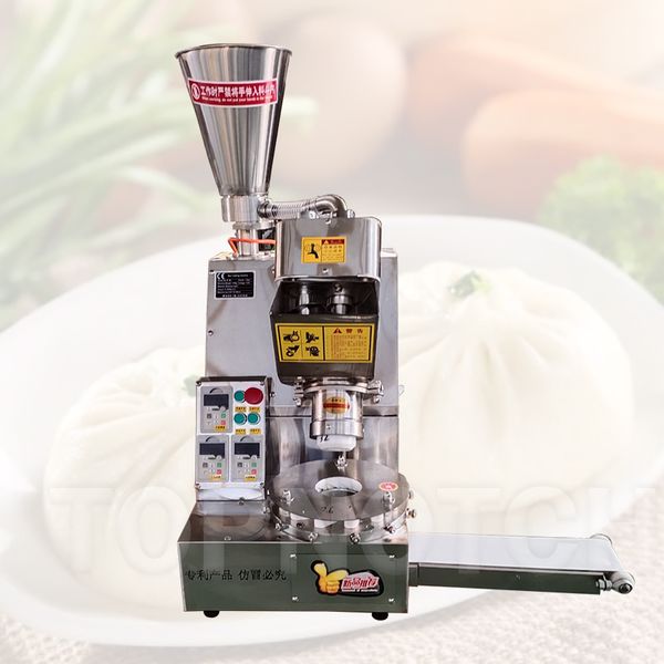 Commercial kitchen steamed bun and momo folding machines for grain product production