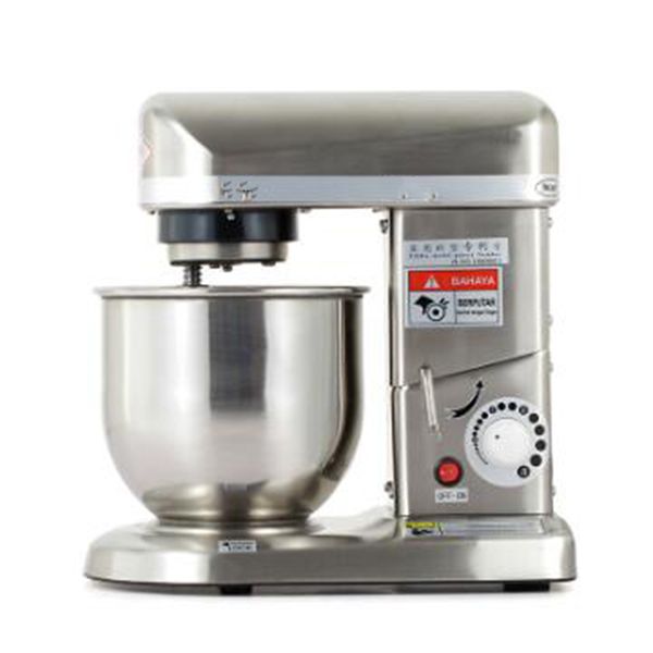 Commercial stainless steel chef's dough mixer for home use, available in 5L, 7L, and 10L sizes, with egg cream and salad beating functions for cake mixing at 220V