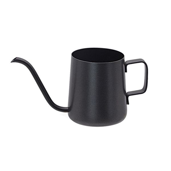 Compact stainless steel gooseneck kettle for precise coffee and tea pouring