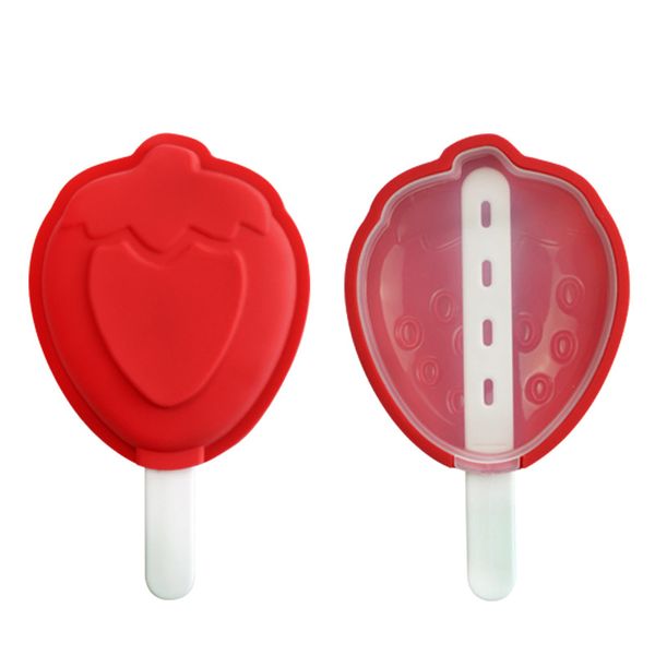 Creative cactus fruit-shaped ice cream mold for making popsicles with sticks