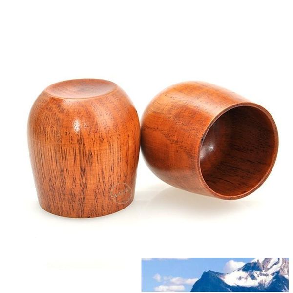 Creative eco-friendly reusable wooden coffee mug, durable and safe for drinking
