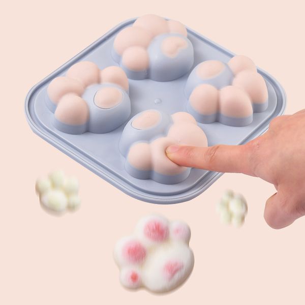 Cute Cat Paw Shape Ice Cube Maker Form for Candy Cake Pudding Chocolate Molds Easy-Release Trays

Adorable cat paw-shaped ice cube molds for desserts like candy, cake, pudding, and chocolate with easy-release trays