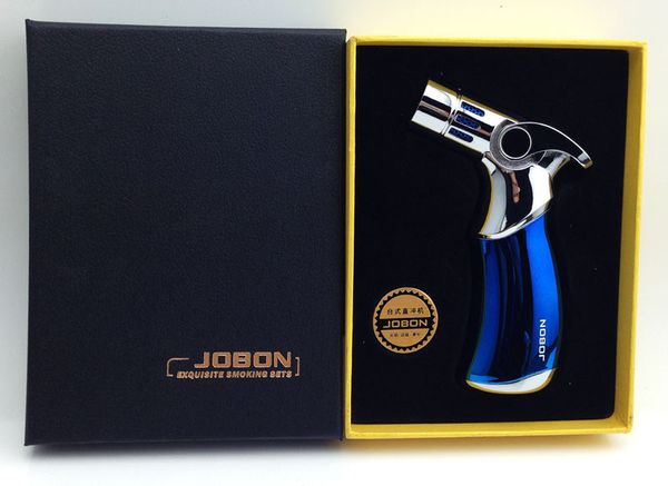 DHL Four-month butane gas torch with windproof jet flame, gift box included for cigars and culinary use