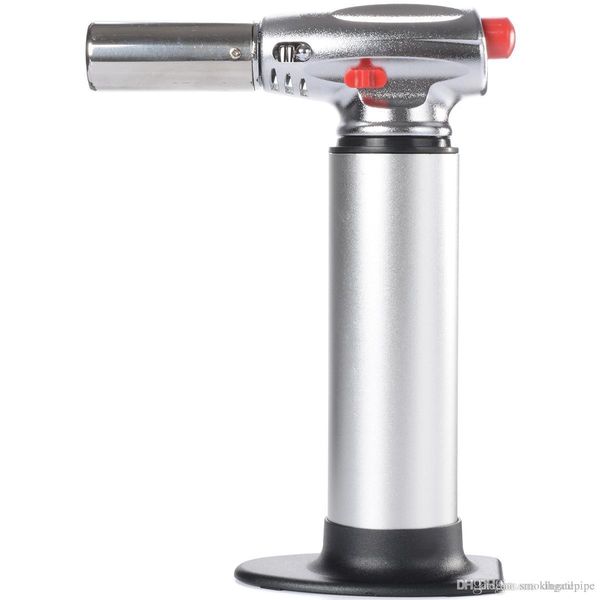 DHL free jet flame lighter for cigars and cigarettes, windproof and refillable with butane gas, also suitable for welding as a heavy-duty torch