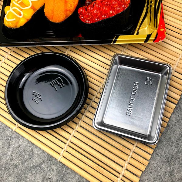 Disposable plastic dipping bowls for sauces, condiments, and takeout meals