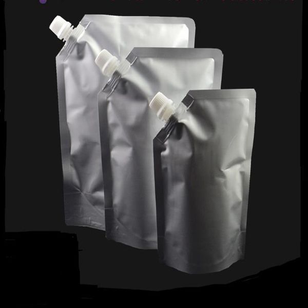 Doypack aluminum foil spout pouch for liquid storage, ideal for jelly, milk, sauce, and oil