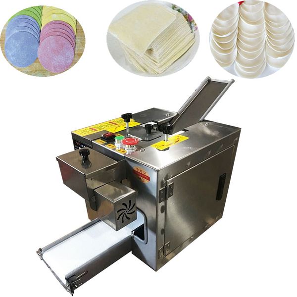 Dumpling skin maker machine for crafting ravioli and wonton wrappers, available in 220v/110v