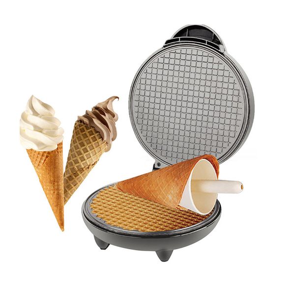 Electric Egg Roll Maker for DIY Ice Cream Cones, Crispy Omelets, Crepes, Waffles, Pancakes, and Pies