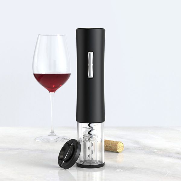 Electric wine bottle opener with automatic foil cutter for kitchen convenience