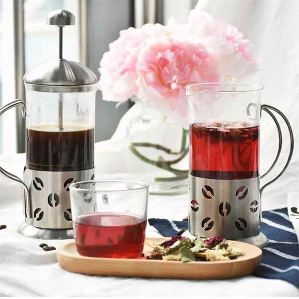 Expresso French Press Coffee Pot Percolator Filter Glass Moka Brewista Tools Kettle Milk Teapot 210423