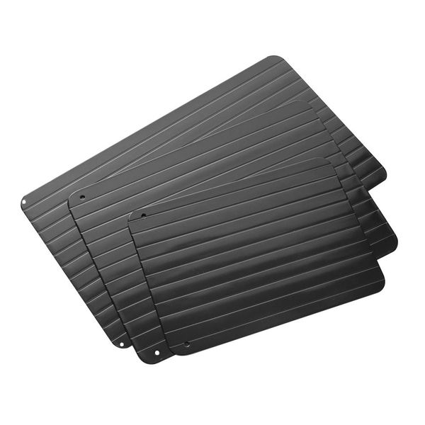 Fast and safe metal tray for thawing frozen meat in the kitchen, available in sizes S to L