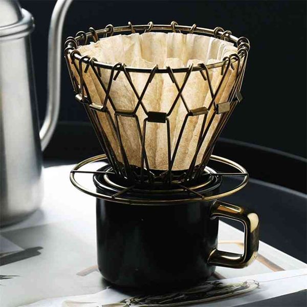 Foldable clever-style coffee dripper, reusable and portable for pour-over brewing