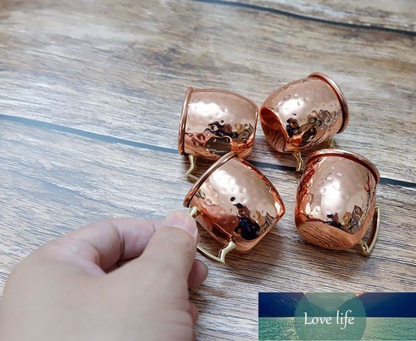 Free Mini 2-Ounce Stainless Steel Moscow Mule Espresso Mini Mugs Copper Plated Shot Set of 4