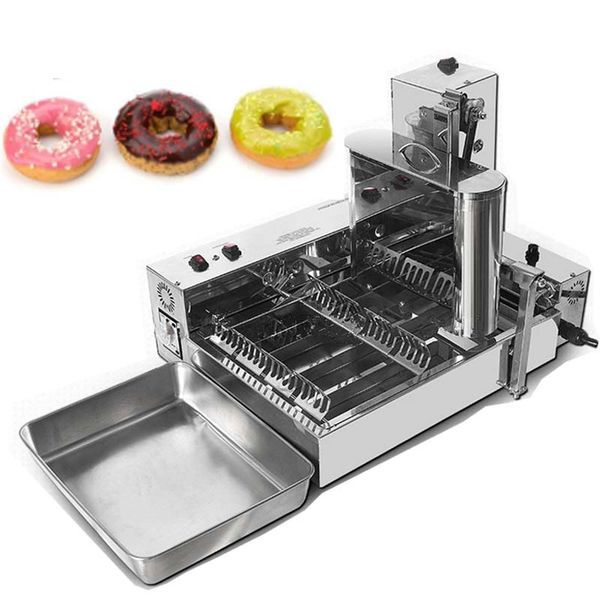 Free shipping commercial automatic donut machine for sweet wheat rings, 110V/220V 3000W stainless steel donut maker
