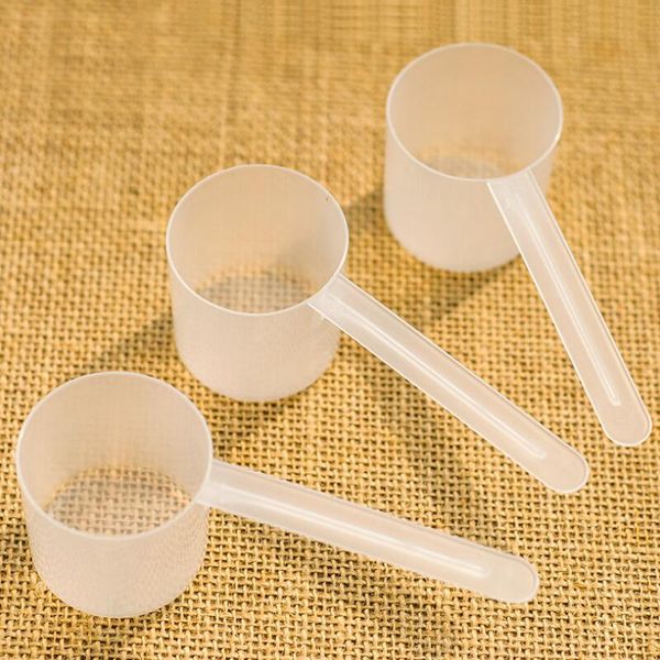 Free shipping for 30g 60ml clear HDPE scoop/spoon, ideal for milk or washing powder, bulk pack LX3644