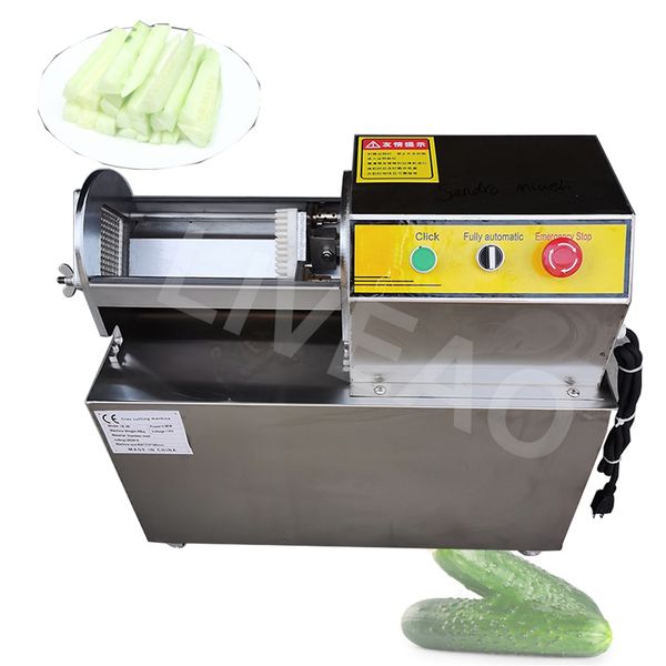 French Fries Maker Machine for Commercial Kitchens - Electric Automatic Cutter for Cucumber, Sweet Potato, Pumpkin, and Taro into Strips