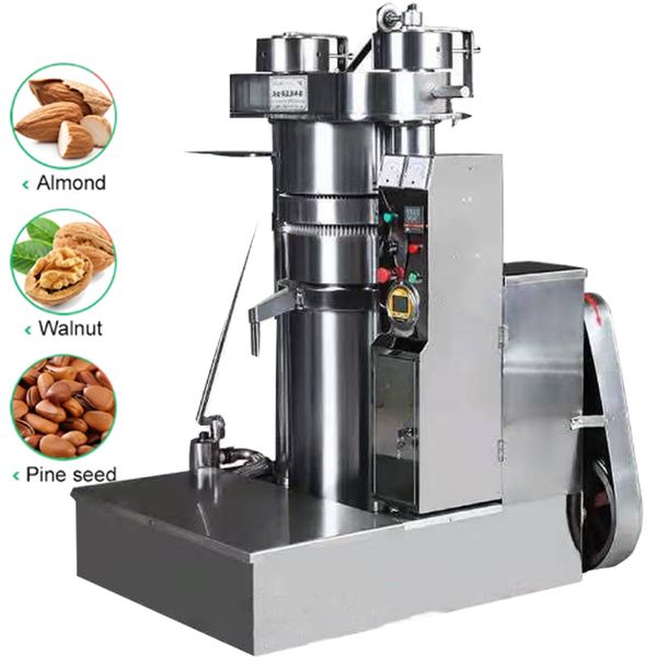 Fully automatic hydraulic press for extracting oil from melon seeds, peanuts, cocoa, soybeans, and walnuts