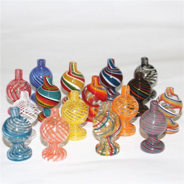 Glass carb cap with flat top design compatible with 20mm and 25mm quartz bangers, available in X and XL sizes for silicone water pipes