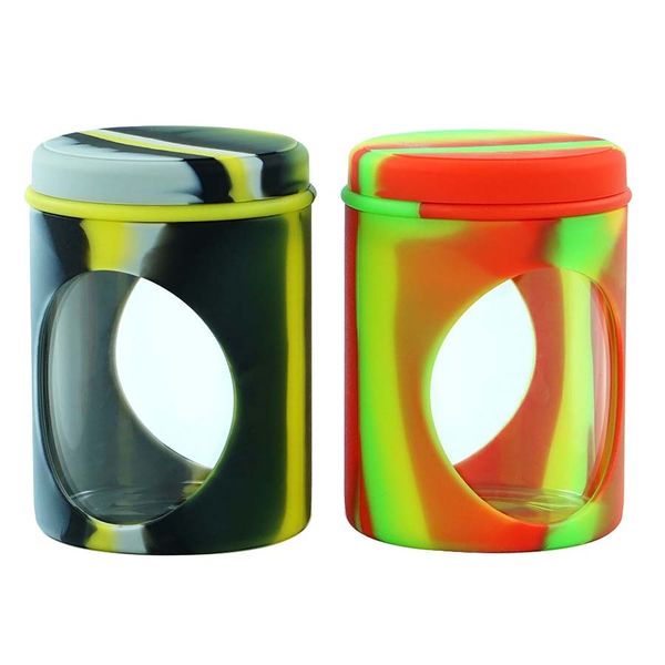 Glass containers for silicone storage, wax jars, baking, and heat-resistant oil storage