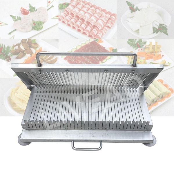 Ham slicing machine for kitchen use, stainless steel, available in various sizes