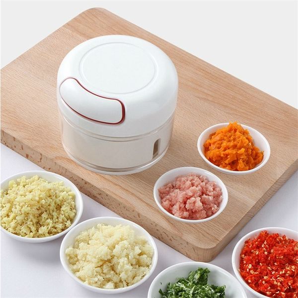 Handheld Ginger Grinder Manual Mincer for Chopping Chili Garlic with Pressing Function, Kitchen Tool for Fruits and Vegetables