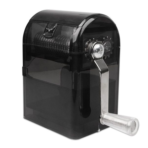 Hand-operated tobacco crusher and shredder with a compact smoking case design