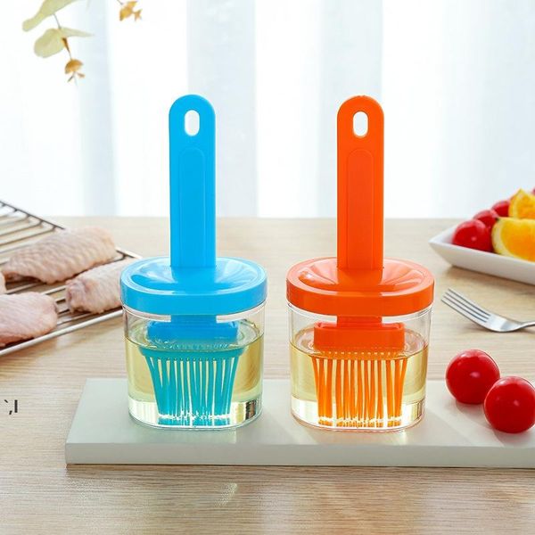 Heat-resistant silicone oil bottle for baking, grilling, and BBQ cooking tools
