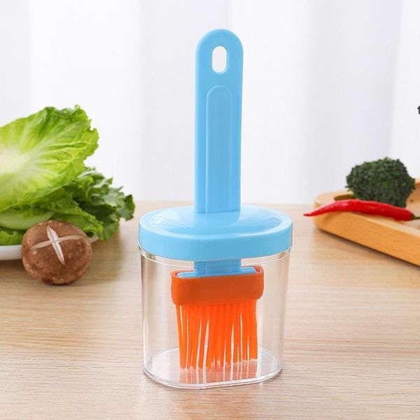 Heat-resistant silicone oil brush for baking, grilling, and BBQ cooking tools