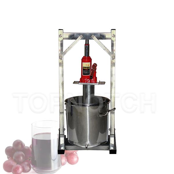 High-efficiency manual stainless steel hydraulic fruit juicer for grapes and small ice wine pressing