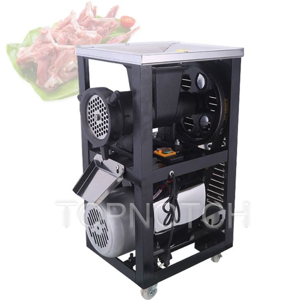High-powered commercial electric meat grinder for shredding fish, chicken, and bones