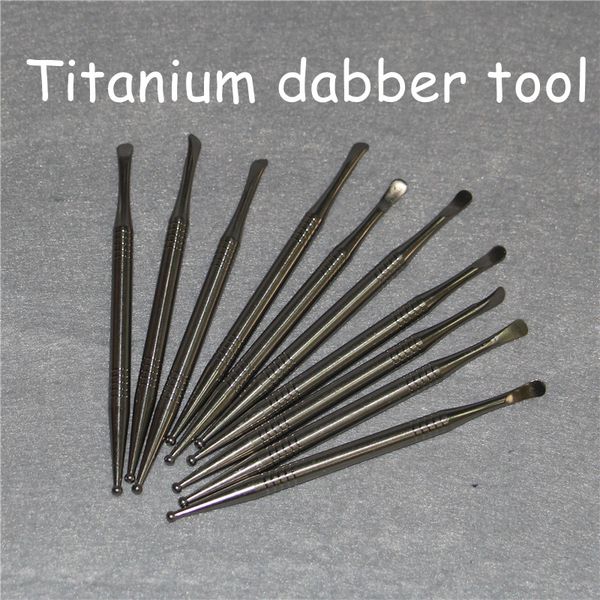 High-quality Grade 2 titanium dabber tools for wax and oil, perfect for smoking and vaporizing
