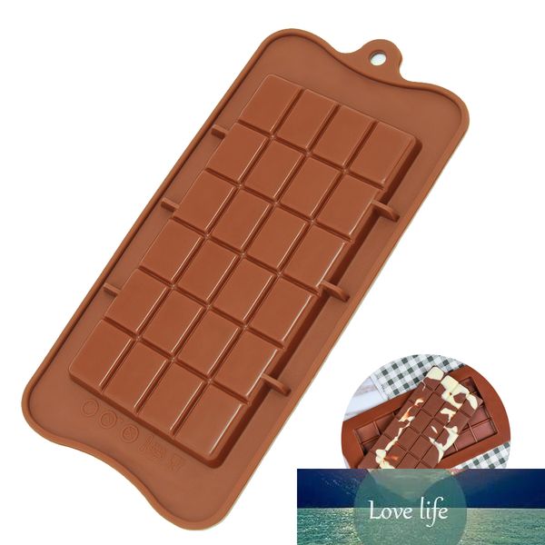 High-quality square silicone chocolate mold with 24 cavities, eco-friendly and food-grade for DIY baking