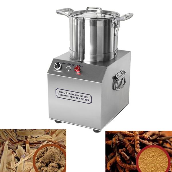 High-speed 220V commercial electric chopper for ginger, garlic, pepper, and meat, ideal for shredding and making meatballs