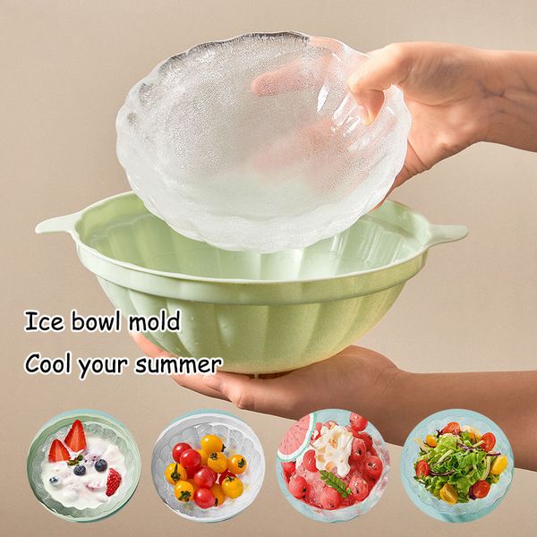 Ice Bowl Mould Plastic DIY Creative Cube Maker With Lid Tray Mold Forms Kitchen Cream Party Cool Bar T 220509

Plastic DIY ice cube maker with lid and tray for creative kitchen use at parties and bars