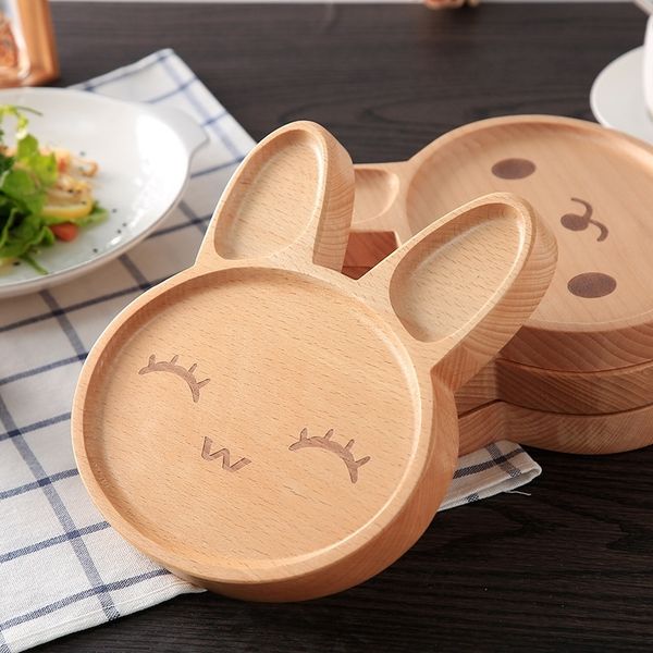 Kawaii Rabbit Face Cute Food Fruits Dish Kid's Wooden Plate Wood Dinner Plates 201214

Adorable rabbit-themed wooden dinner plates for kids featuring cute food and fruit designs