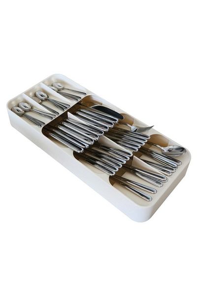 Kitchen drawer organizer for cutlery storage and separation