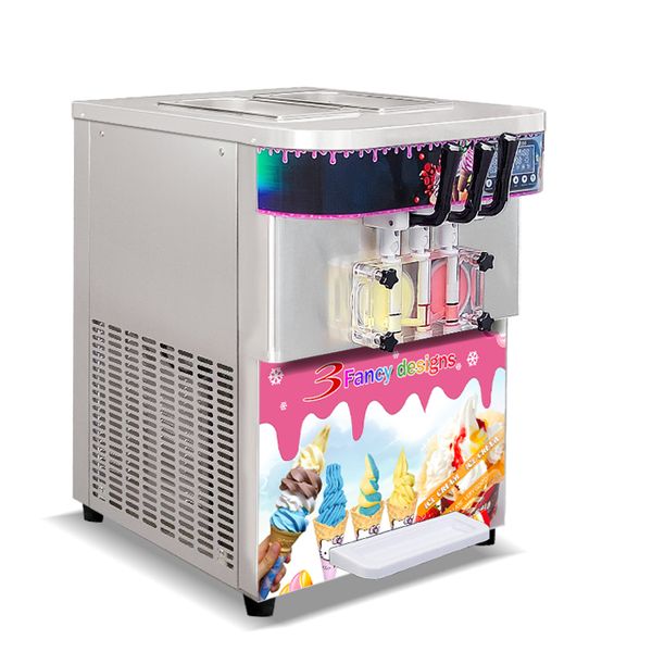 Kolice's compact 3-flavor desktop ice cream maker for soft serve