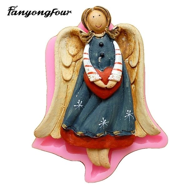 Love Angel silicone mold for cakes, chocolates, gypsum, candles, soap, and candy