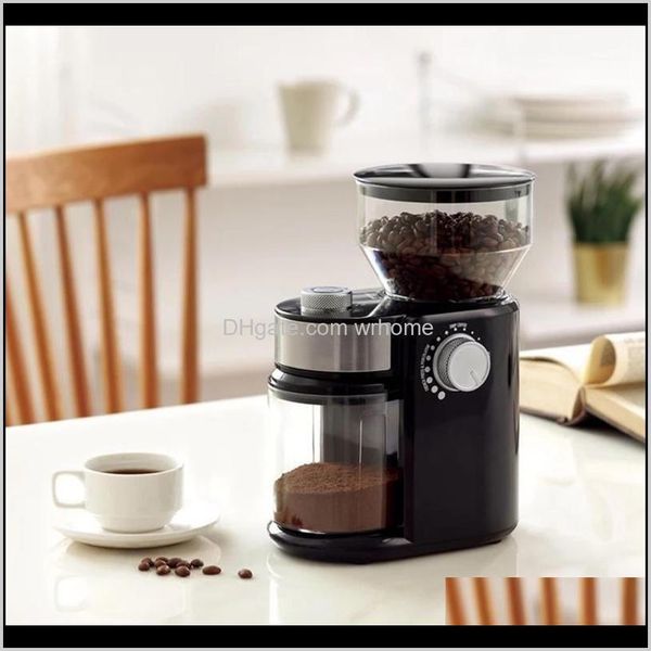 Manual Grinders Coffeeware Kitchen, Dining Bar Home & Garden electric Coffee Mill Bean Grinder with Flat Burrs in Black, EU Plug, 1 Drop D