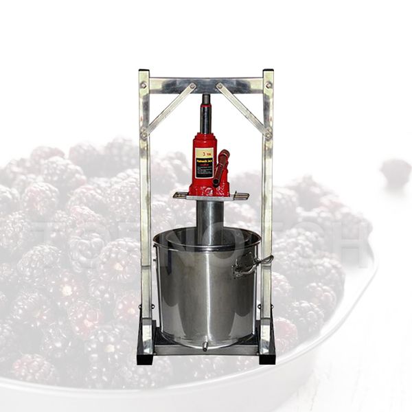 Manual juice press for home use, stainless steel juicer for self-brewing wine and grape pressing