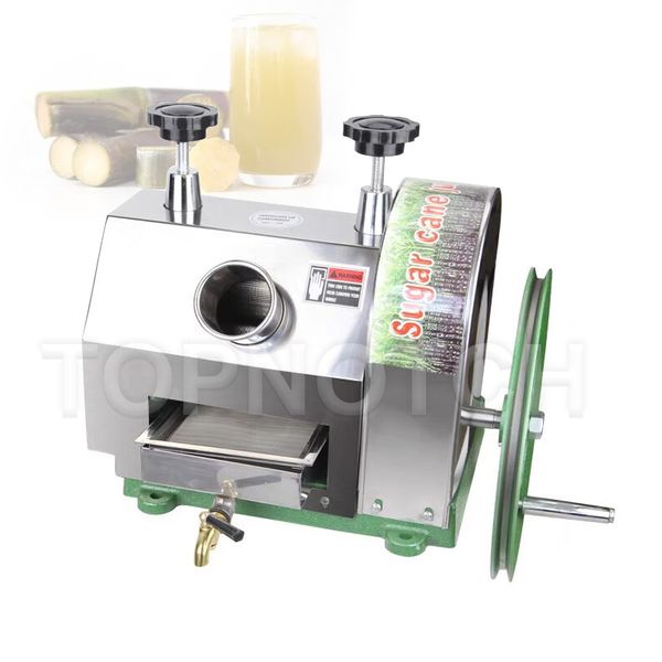 Manual sugarcane press mill for kitchen use, extracting juice by hand