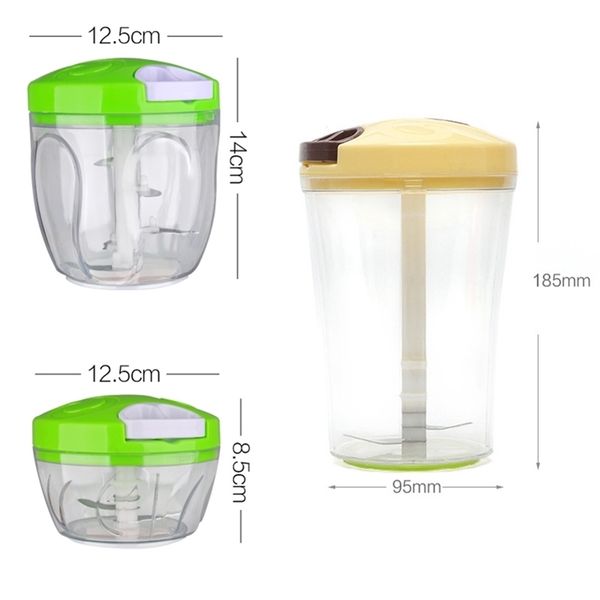 Multifunctional stainless steel vegetable chopper with 6 attachments for slicing, shredding, and grinding meat or cheese