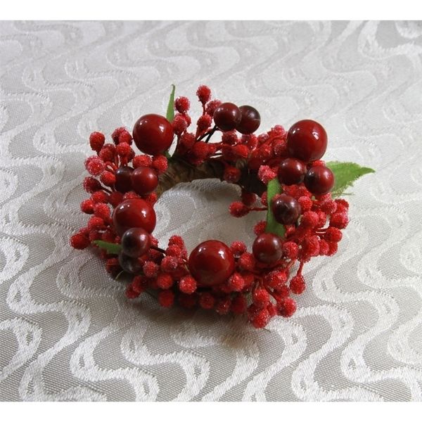 napkin rings with pearl floral designs for wedding table decor